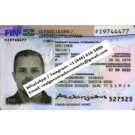 Finland Permanent Residence Card