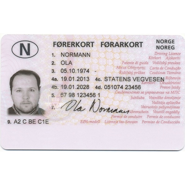 Norway Drivers License