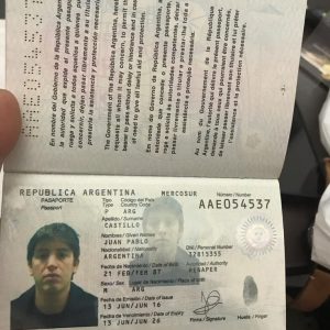 Real Passport of Argentina
