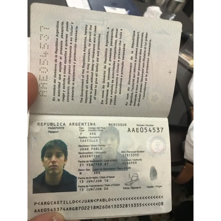 Real Passport of Argentina