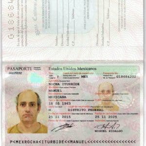 Fake Mexican Passport