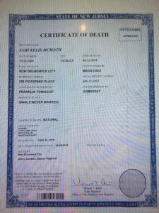 Death Certificate