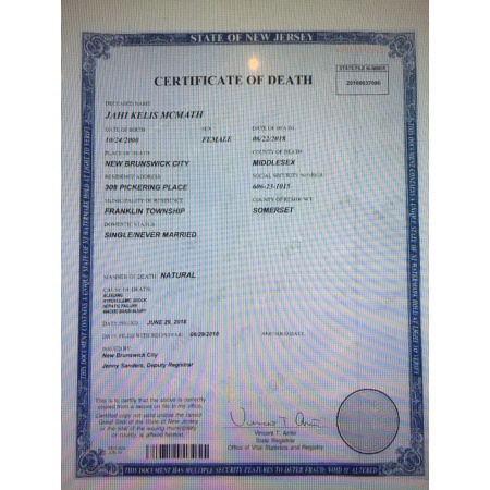 Death Certificate