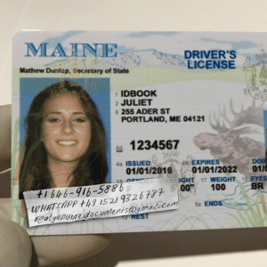 Maine Driver License and ID Card