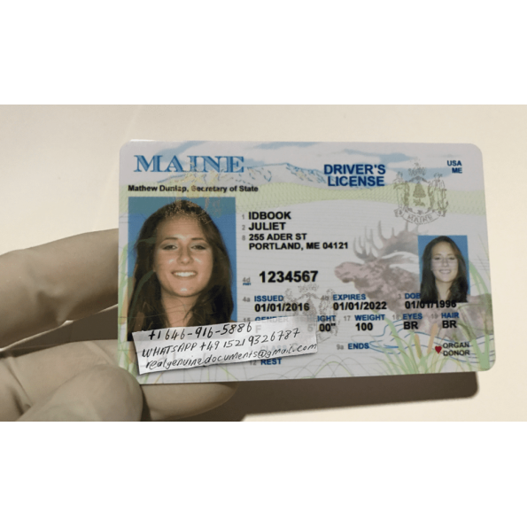 Maine Driver License and ID Card