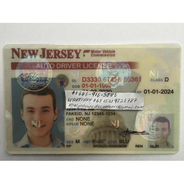 New Jersey Driver License