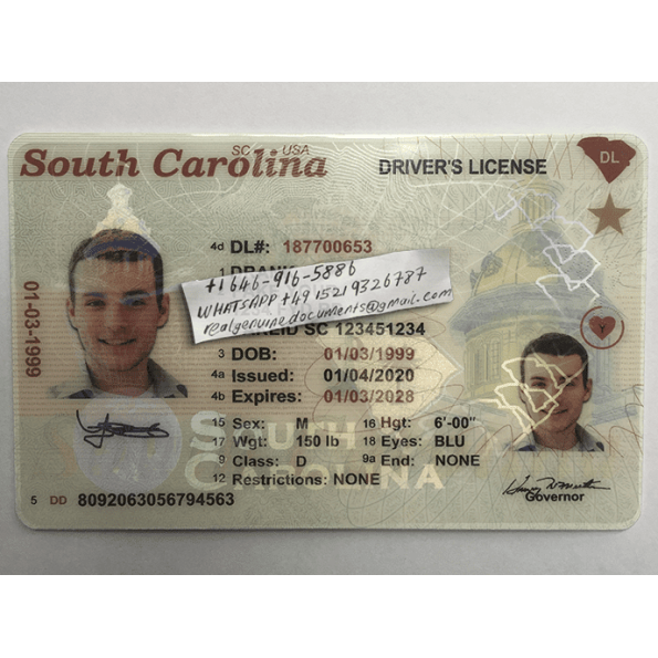 South Carolina Driver License