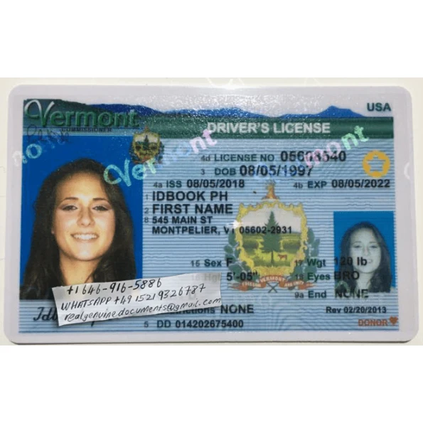 Vermont Driver License