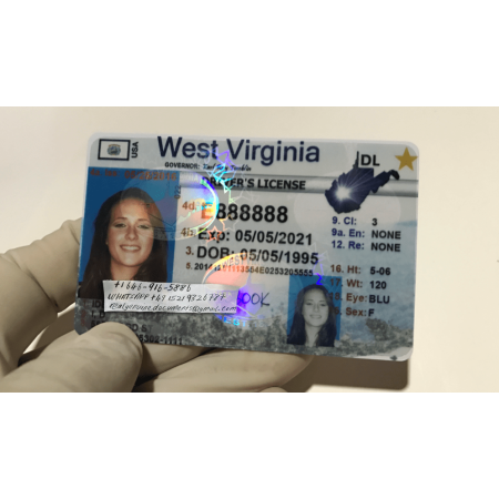 Fake West Virginia Driver's License, ID Card, Social Security Number and SSN Card, Passport Card, Green Card