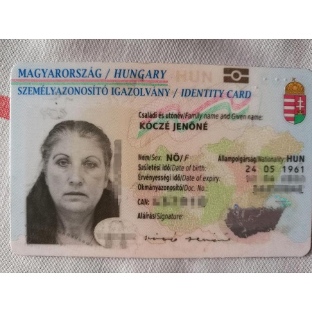 Buy ID Card Of Hungary