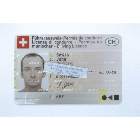 Buy Driving License of Switzerland Online