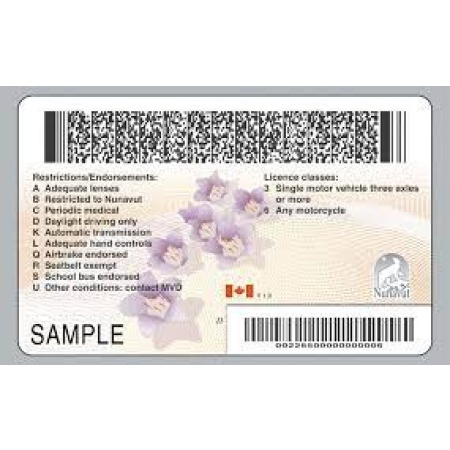 Nunavut Driver Licence