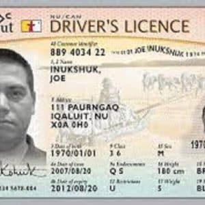 Nunavut Driver Licence