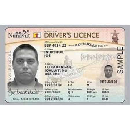 Nunavut Driver Licence