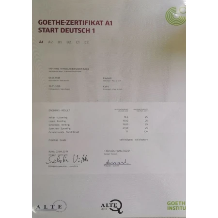 Buy Goethe Certificate