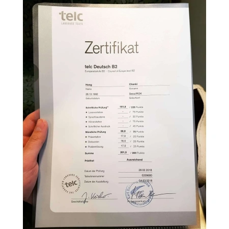 TestDaF-DSH certificates