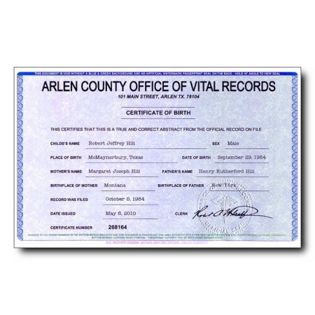 Real Birth Certificates
