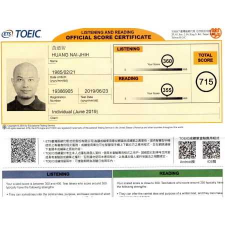 Buy Toeic Certificate